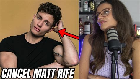 Matt rife cancel. Along with making appearances in various movies and TV shows, Matt released his debut comedy special Only Fans on YouTube in 2021. The special has amassed over 11 million views as of November 2023 ... 
