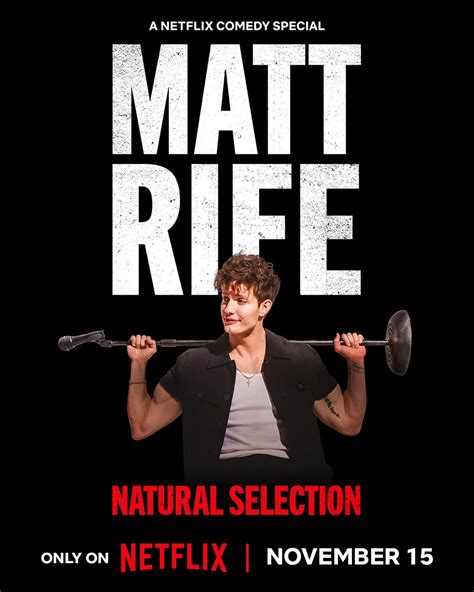 Matt rife netflix special. Mar 3, 2024 · Comedian Matt Rife performs his debut Hour Comedy Special that is a culmination of his first ten years of doing standup comedy. Beginning at the age of 15, n... 