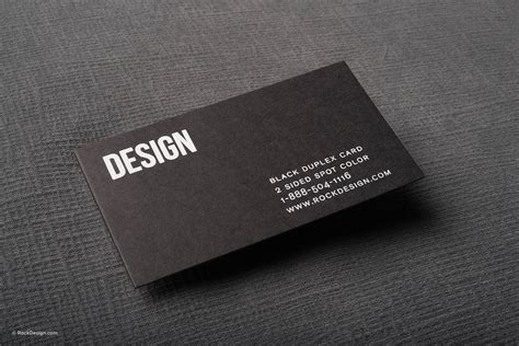 Matte Black Business Card Template