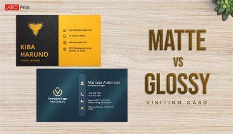 Matte vs glossy business cards. Glossy vs. Matte Business Cards: Appearance A glossy business card is more eye-catching and luxurious-looking, so it’s great for businesses that want to make an excellent first impression. However, they can be more prone to fingerprints and smudging, so they might not be the best choice for businesses that require a lot of handling. 
