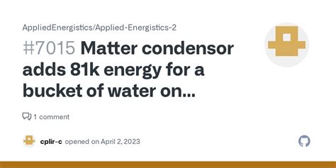 Matter condensor adds 81k energy for a bucket of water on fabric