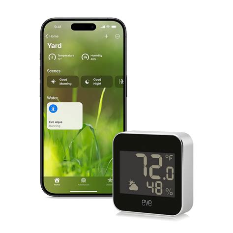 Matter outdoor temperature sensor.  With Eve Weather, enjoy intelligent weather mo...