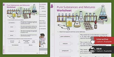 Matter worksheet answer key.  f .  Understanding the differences between pure substances and mix...