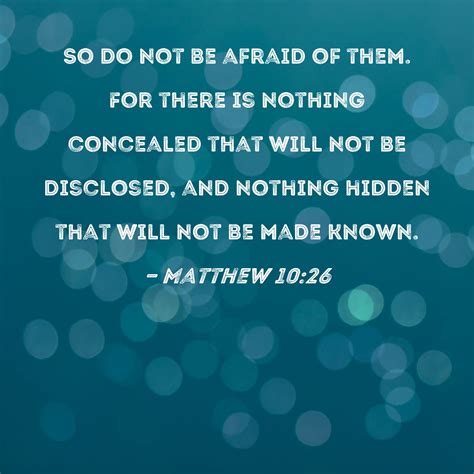 Matthew 10:26–33 ESV - “So have no fear of them,… Biblia