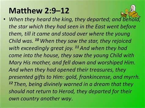 Matthew 2:9–12 NIV - After they had heard the… Biblia