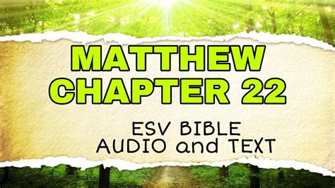 Matthew 22 ESV Bibbia YouVersion - chop.bible.com