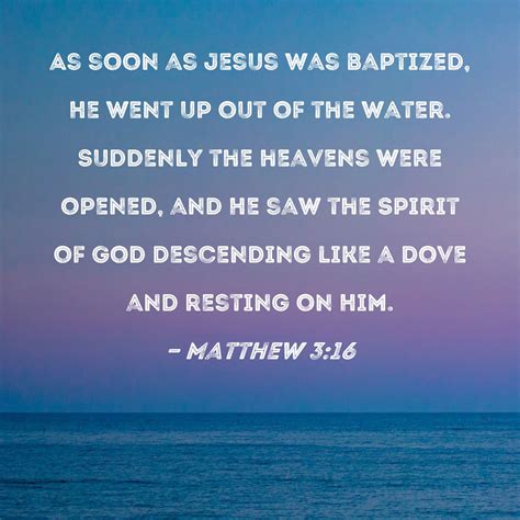 Matthew 3:16-17 ESV - And when Jesus was baptized, - Bible …