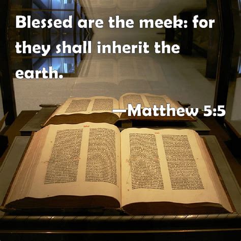 Matthew 5:5 Commentaries: "Blessed are the gentle, for …