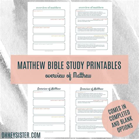 Matthew bible study lessons.  Scripture chapters verses with full summary, commentary meani...