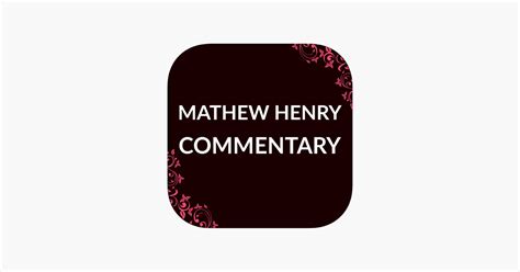 Matthew henry commentary app