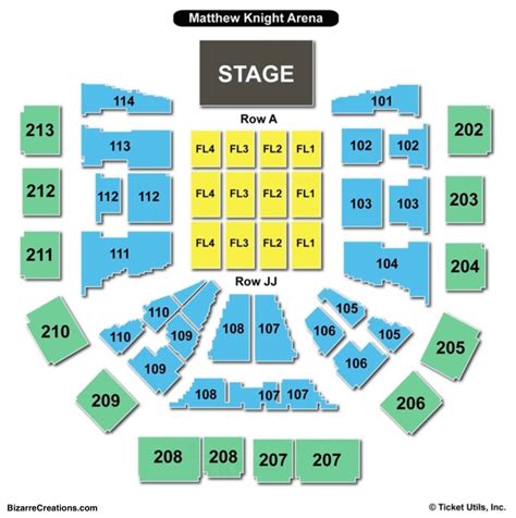 Matthew Knight Arena seating charts for all events includ