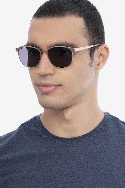 Maui - Round Rose Gold Frame Prescription Sunglasses