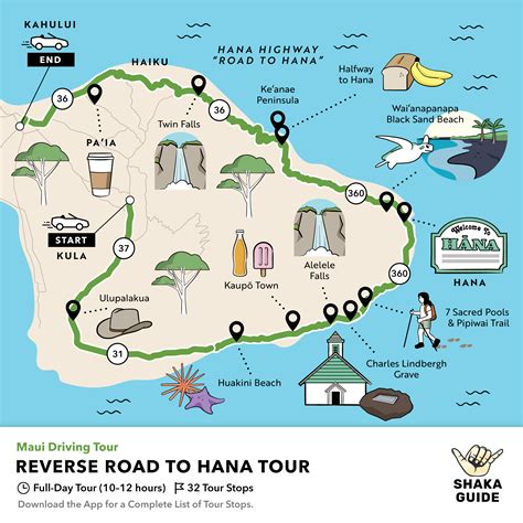 Maui hawaii road to hana map. The Road to Hana is a famous 64-mile stretch of road that spans Maui’s East Side through a tropical rainforest full of jungle plants, flowers and swimming holes. Spend the day … 