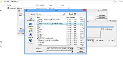 Maui meta please load database first.  From time to time you will want to pass in object...
