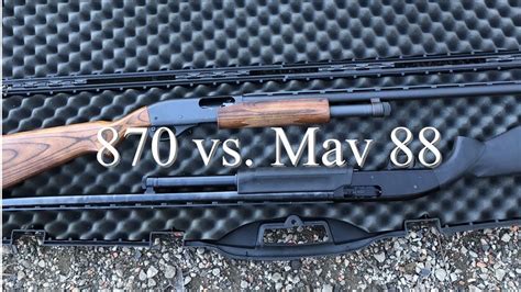 Maverick 88 vs remington 870. The Remington 870 Wingmaster is a specific variation of the 870 series that features a blued receiver and a walnut stock. It is also equipped with a box-style magazine which allows for the use of three or four-inch shells. ... MAVERICK MAVERICK 88. May 25, 2023. SMITH & WESSON M&P12 (TRADE-IN) May 25, 2023. Find your perfect gun. … 
