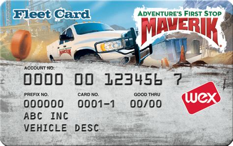 Maverik fleet card. In 2015, Maverik partnered with WEX to provide our customers with accepted fleet cards. Consequently, if our fleet customers find themselves outside of the Maverik network, they are still able to purchase fuel at any of the 180,000 U.S. locations accepting the card. The Maverik fleet card can also be used to purchase vehicle maintenance ... 