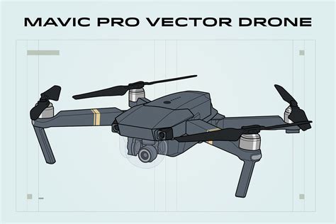 Mavic pro vector drone Graphic Objects Creative Market