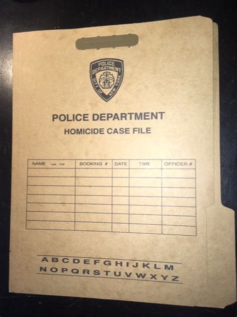 Max Police File 3D Model Case file, Case file template, Police file