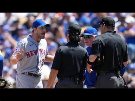 Max Scherzer ejected in 4th inning vs. Dodgers while being checked for sticky substance