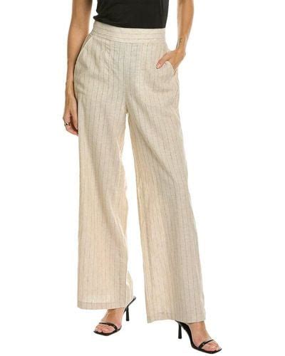 Max Studio Easy Leg Linen-Blend Trouser - amazon.com