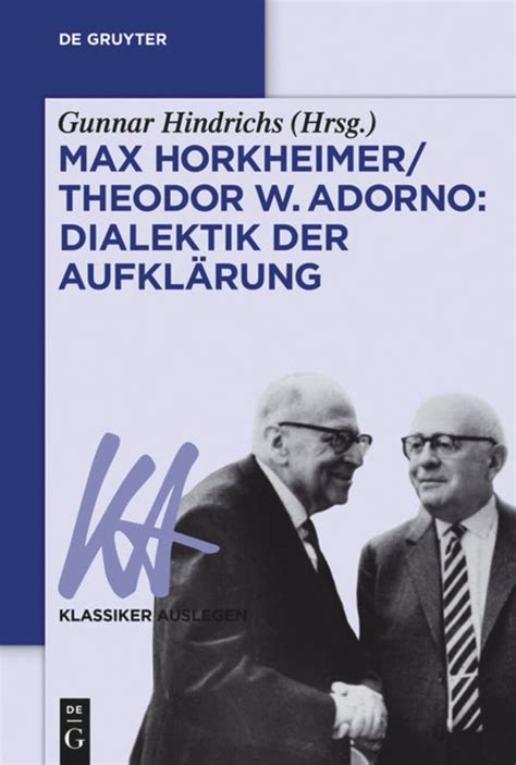 Max horkheimer theodor w adorno dialektik der aufkla curren rung klassiker auslegen band 63. - Acs inorganic chemistry exam study guide.
