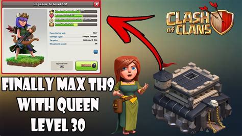 Archer Queen max Level at Town hall 10. The archer queen will also see 10 upgrades and peak at Level 40 on TH10. I prefer upgrading Archer queen first before …. 