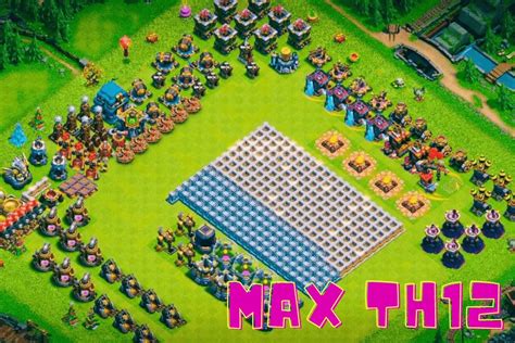 TH12 Siege Machine Planes. Below is the listing on max Siege Device forward town conference 12: Best TH12 Base Layouts. If them have a gold happen, they can easily max out th12 within 8 to 10 months, but if you don't have one gold pass, computers will take almost 14 to 18 months to max outwards owner downtown hall 12.. 