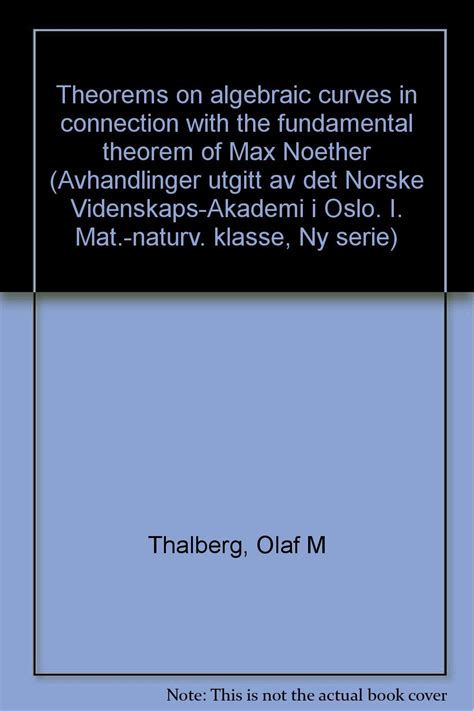 Max noether fundamental theorem