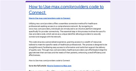 Max providers. Max providers; Max providers. Here's a list of providers that support Max: Max.com. You can sign up through us at max.com and then sign in on any supported device. 