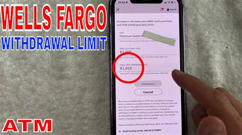 Wells Fargo is a popular financial banking institution within in the United States. The maximum daily withdrawal limit from a checking account is $10,000.. 