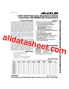 Max485 pdf.  File Size: 414Kbytes.  Manufacturer: Maxim Integrated Products.  MAX485 Data...