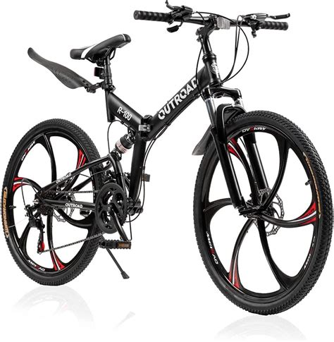 Max4out Folding Bikes Mountain Bike with High Carbon Steel …