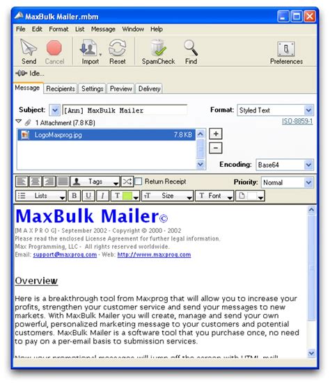 MaxBulk Mailer Pro 8.7.2 + Keygen 