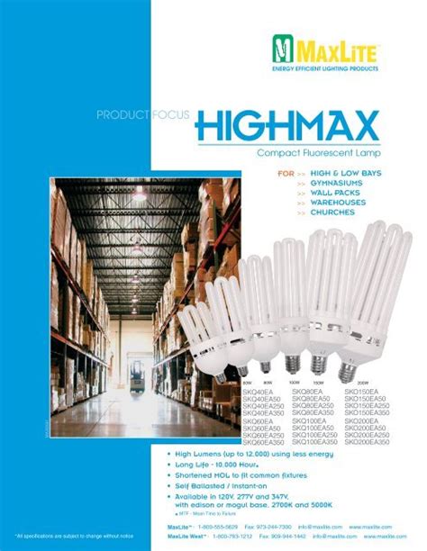 MaxLite HighMax CFLs - Light-Bulb-Emporium