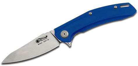 Maxace Wind Flipper with Blue G10 Stonewash - GPKNIVES.com