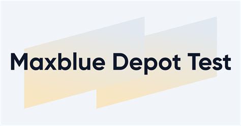 Maxblue Demo Depot