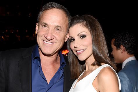 Married to Heather Dubrow. The 61-years-old plastic surgeon, Terry Dubrow, is a married man and has a blissful marital life with his wife, Heather Dubrow. Terry's wife Heather is an American actress, and famous for reality show Real Housewives of an Orange County. Image: Terry Dubrow with his wife, Heather Dubrow, on their wedding ceremony.. 