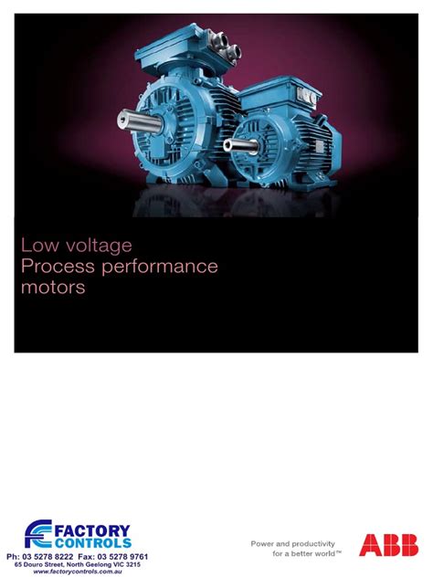 Maximize Industrial Performance with ABB's Process Performance Motors Catalog