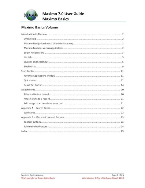 Maximo 7 Users Guide