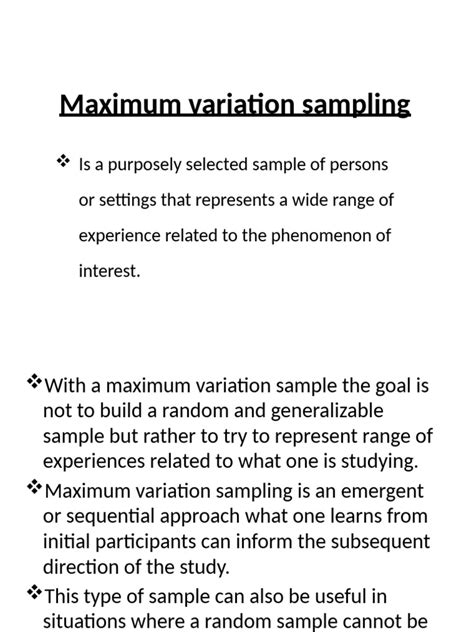 Maximum variation sampling.  By focusing on the extremes, this method allows re...