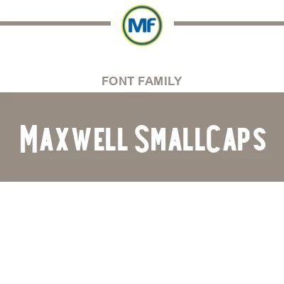 Maxwell SmallCaps Font Family: Download Free MaisFontes