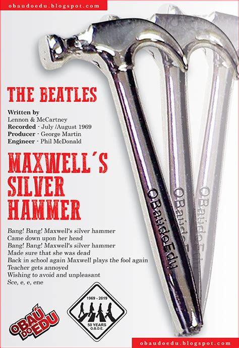 Maxwells silver hammer. Things To Know About Maxwells silver hammer. 