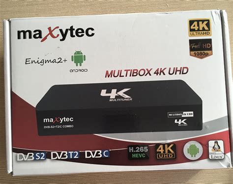 Maxytec Multibox 4K UHD Combo Android & Enigma2 Uydu Alıcısı. 