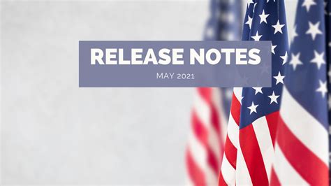 May 2021 Release Notes