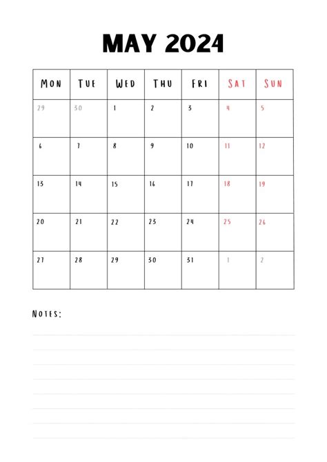 May 2024 Calendars That Work