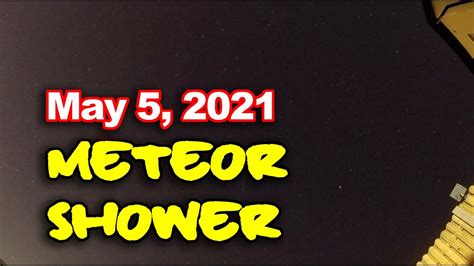 May 5, 2024 Meteor shower seen from Kildare Ireland - YouTube