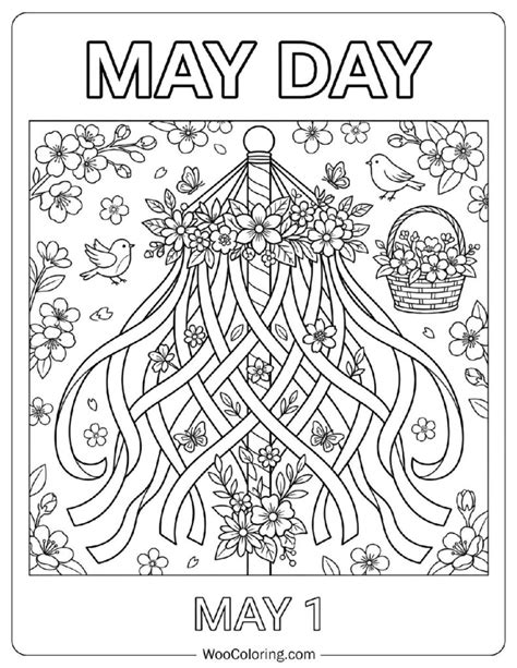 May Day Coloring