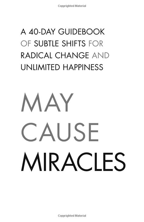 May cause miracles a 40 day guidebook of subtle shifts. - Mechanics of materials 3rd edition craig solutions manual.