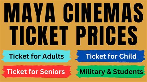 Maya Cinemas Ticket Prices