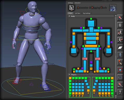Maya rigging tool.  Its animation tools allow artists to control complex skeleton system...